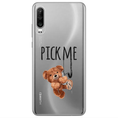 Huawei P30 Pick me Transparent Silicone TPU Θήκη