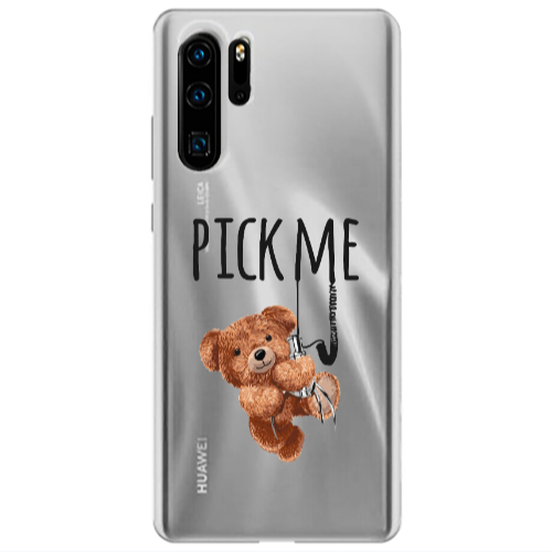 Huawei P30 Pro Pick me Transparent Silicone TPU Θήκη