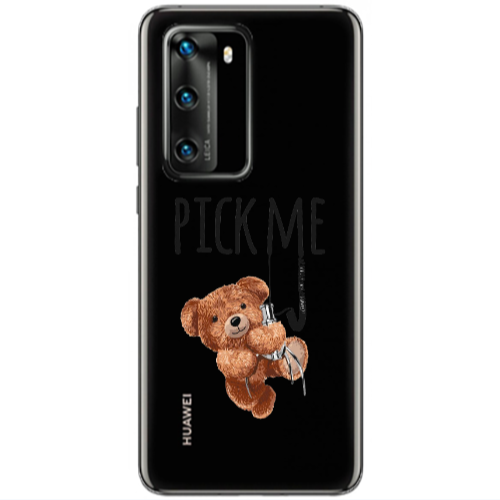 Huawei P40 Pick me Transparent Silicone TPU Θήκη