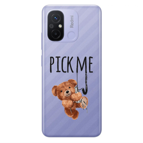 Xiaomi Redmi 12C Pick me Transparent Silicone TPU Θήκη