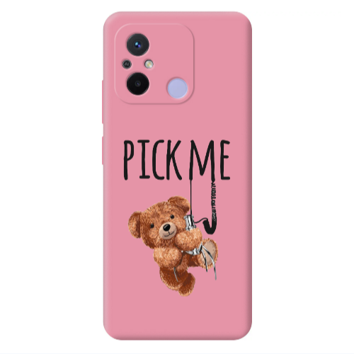 Xiaomi Redmi 12C Pick me Pink Colored Silicone TPU Θήκη