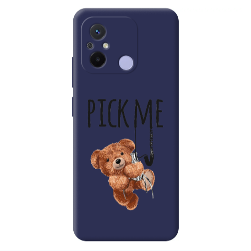 Xiaomi Redmi 12C Pick me Dark blue Colored Silicone TPU Θήκη