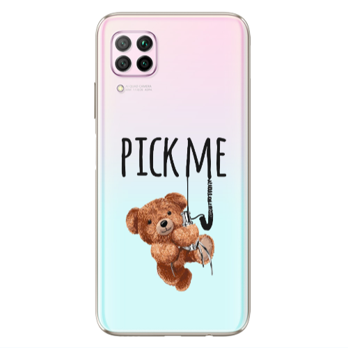 Huawei P40 Lite Pick me Transparent Silicone TPU Θήκη