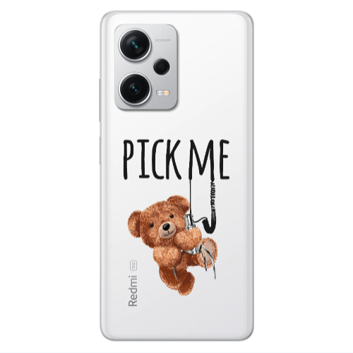Xiaomi Redmi Note 12 5G Pick me Transparent Silicone TPU Θήκη