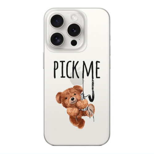 Apple iPhone 15 Pro Pick me Transparent Silicone TPU Θήκη