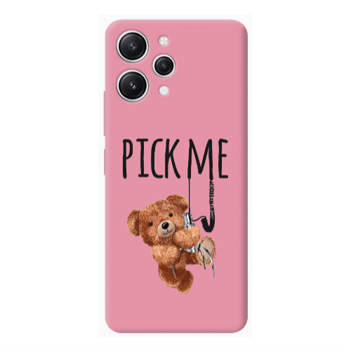 Xiaomi Redmi 12 Pick me Pink Colored Silicone TPU Θήκη