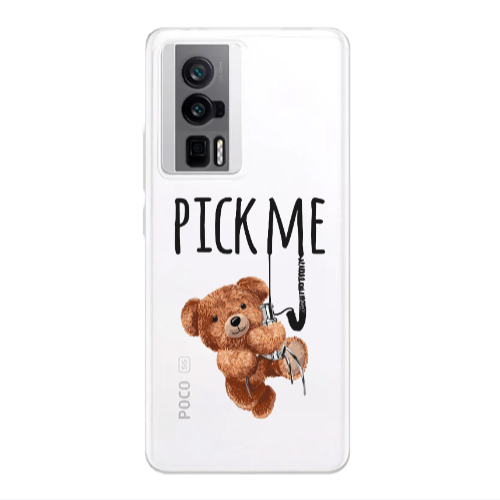 Xiaomi Poco F5 Pro Pick me Transparent Silicone TPU Θήκη