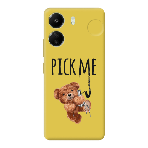 Xiaomi Redmi 13C Pick me Yellow Colored Silicone TPU Θήκη