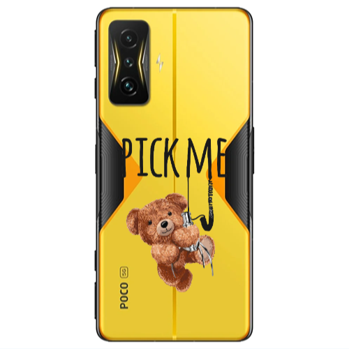 Xiaomi Poco F4 Gt Pick me Transparent Silicone TPU Θήκη
