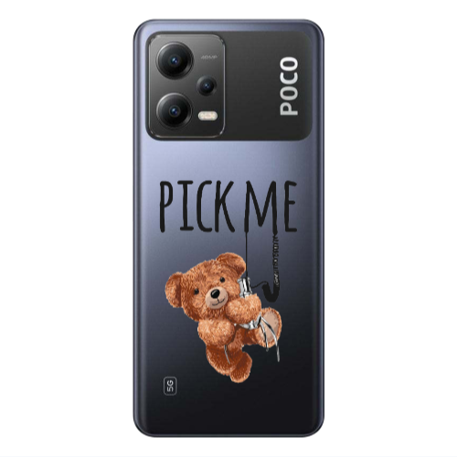 Xiaomi Poco X5 Pick me Transparent Silicone TPU Θήκη