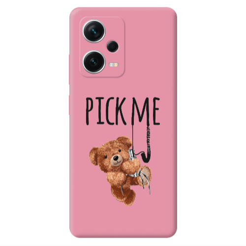 Xiaomi Poco X5 Pick me Pink Colored Silicone TPU Θήκη
