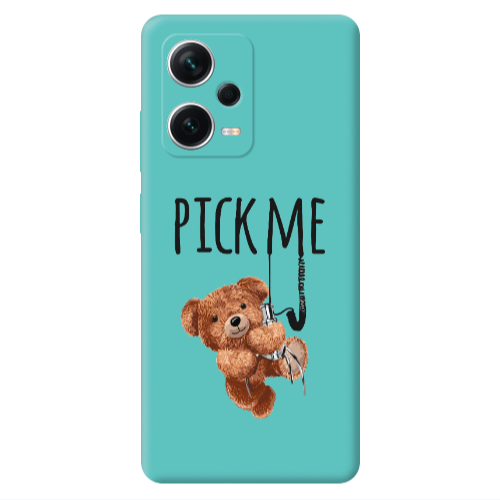 Xiaomi Poco X5 Pick me Turquoise Colored Silicone TPU Θήκη