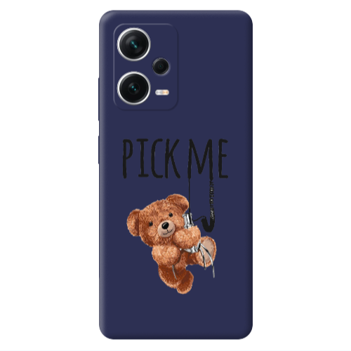 Xiaomi Poco X5 Pick me Dark blue Colored Silicone TPU Θήκη
