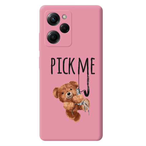 Xiaomi Poco X5 Pro Pick me Pink Colored Silicone TPU Θήκη