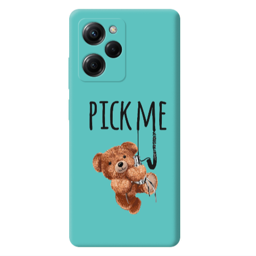 Xiaomi Poco X5 Pro Pick me Turquoise Colored Silicone TPU Θήκη
