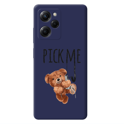 Xiaomi Poco X5 Pro Pick me Dark blue Colored Silicone TPU Θήκη