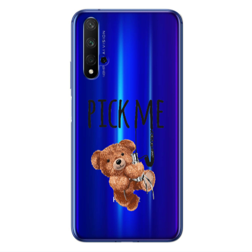 Huawei Nova 5 T Pick me Transparent Silicone TPU Θήκη