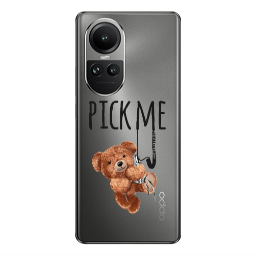 Oppo Reno10 5G Pick me Transparent Silicone TPU Θήκη
