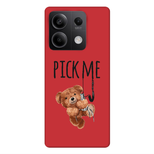 Xiaomi Redmi Note 13 5G Pick me Red Colored Silicone TPU Θήκη
