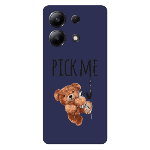 Xiaomi Redmi Note 13 4G Pick me Dark blue Colored Silicone TPU Θήκη
