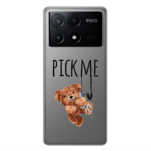 Xiaomi Poco X6Pro 5G Pick me Transparent Silicone TPU Θήκη