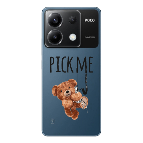 Xiaomi Poco X6 5G Pick me Transparent Silicone TPU Θήκη