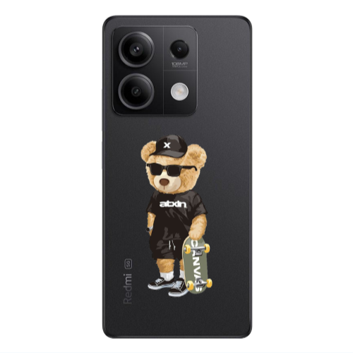Xiaomi Redmi Note 13Pro 5G Bear with glasses Transparent Silicone TPU Θήκη