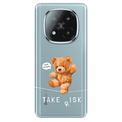 Xiaomi Redmi Note 14 Pro + 5g Take risk Transparent Silicone TPU Θήκη