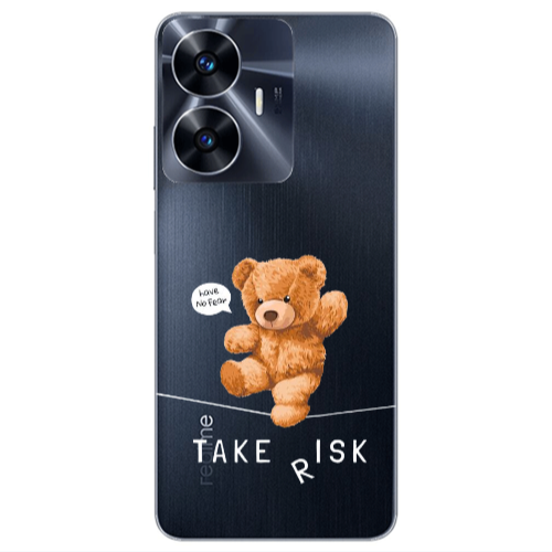 Realme Note 50 Take risk Transparent Silicone TPU Θήκη