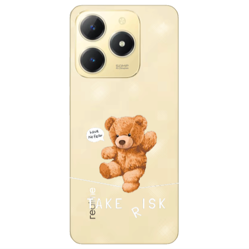 Realme C61 Take risk Transparent Silicone TPU Θήκη
