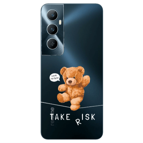 Realme C65 Take risk Transparent Silicone TPU Θήκη