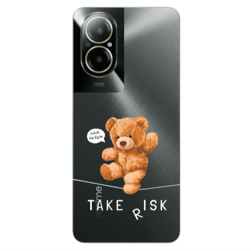 Realme C67 Take risk Transparent Silicone TPU Θήκη
