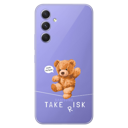 Samsung A56 Take risk Transparent Silicone TPU Θήκη