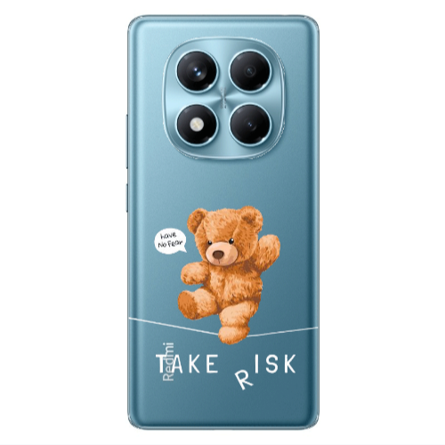 Xiaomi Redmi Note 14 Pro Take risk Transparent Silicone TPU Θήκη