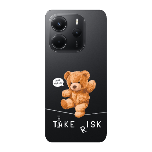 Xiaomi Redmi Note 14 Take risk Transparent Silicone TPU Θήκη