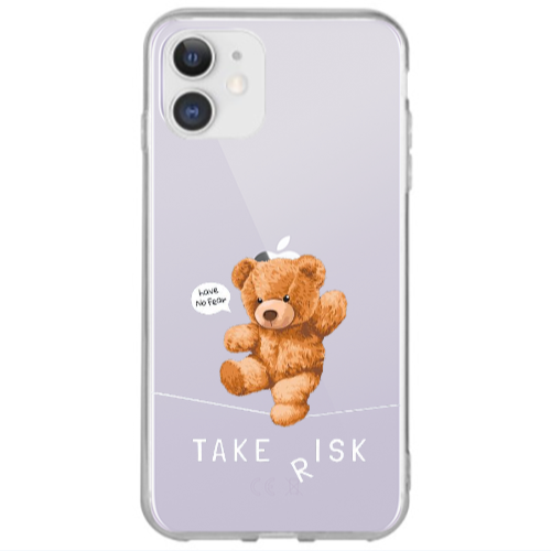Apple iPhone 12 Take risk Transparent Silicone TPU Θήκη