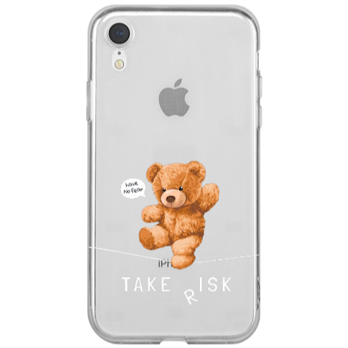 Apple iPhone Xr Take risk Transparent Silicone TPU Θήκη