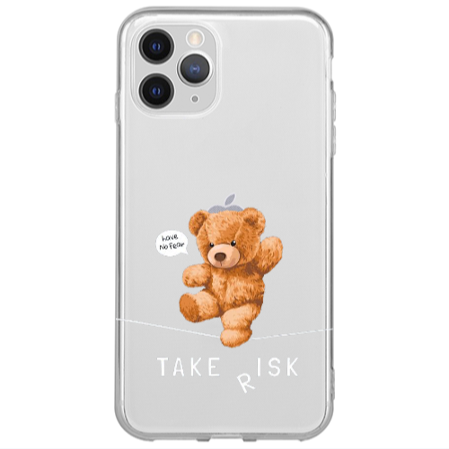 Apple iPhone 13 Pro Max Take risk Transparent Silicone TPU Θήκη