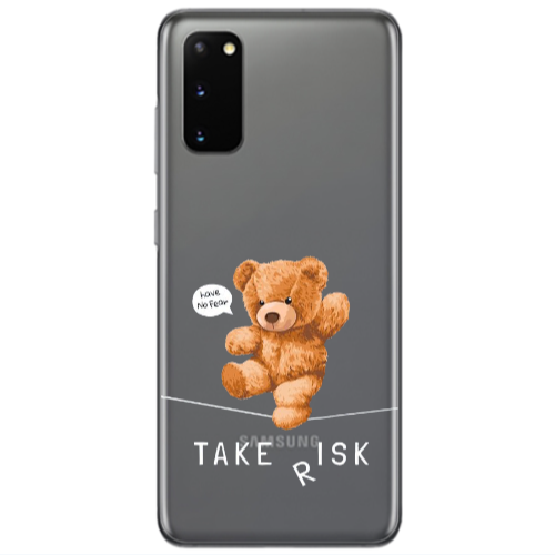 Samsung S20 Take risk Transparent Silicone TPU Θήκη