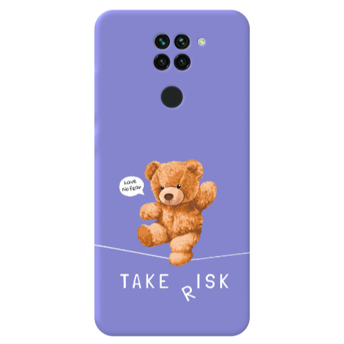 Xiaomi Redmi Note 9 Take risk Purple Colored Silicone TPU Θήκη
