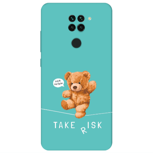 Xiaomi Redmi Note 9 Take risk Turquoise Colored Silicone TPU Θήκη