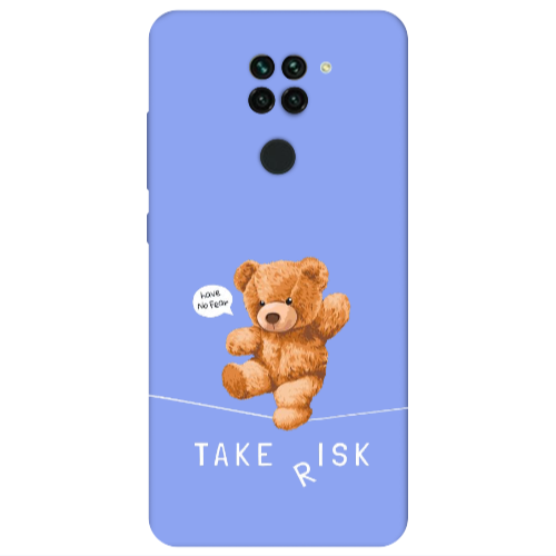Xiaomi Redmi Note 9 Take risk Light Purple Colored Silicone TPU Θήκη