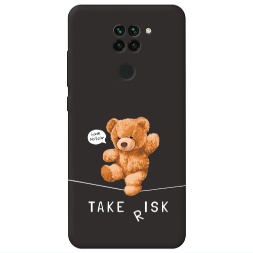 Xiaomi Redmi Note 9 Take risk Black Colored Silicone TPU Θήκη