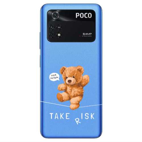 Xiaomi Poco M4 Pro 4G Take risk Transparent Silicone TPU Θήκη