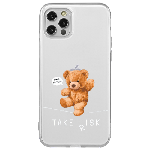 Apple iPhone 12 Pro Take risk Transparent Silicone TPU Θήκη