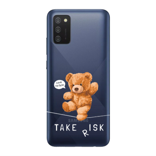 Samsung A03S Take risk Transparent Silicone TPU Θήκη
