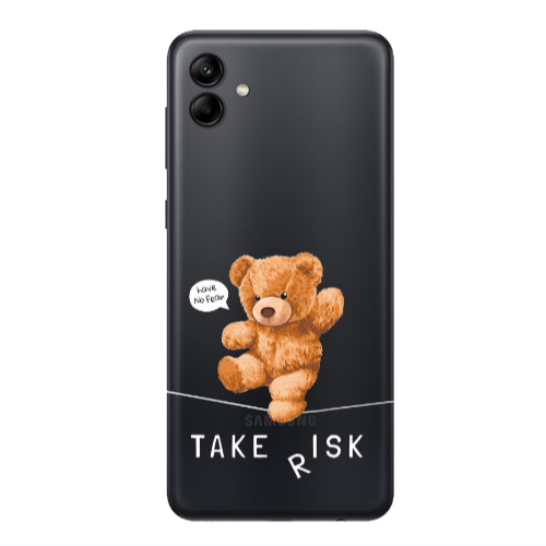 Samsung A04 Take risk Transparent Silicone TPU Θήκη