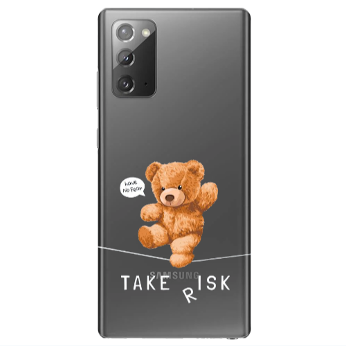 Samsung Note 20 Take risk Transparent Silicone TPU Θήκη