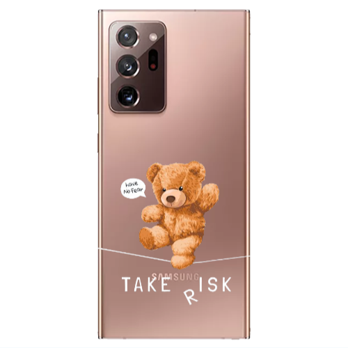 Samsung Note 20 Ultra Take risk Transparent Silicone TPU Θήκη