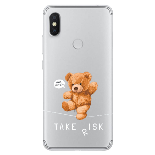 Xiaomi Redmi S2 Take risk Transparent Silicone TPU Θήκη
